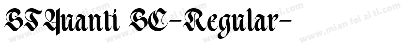 STYuanti SC-Regular字体转换